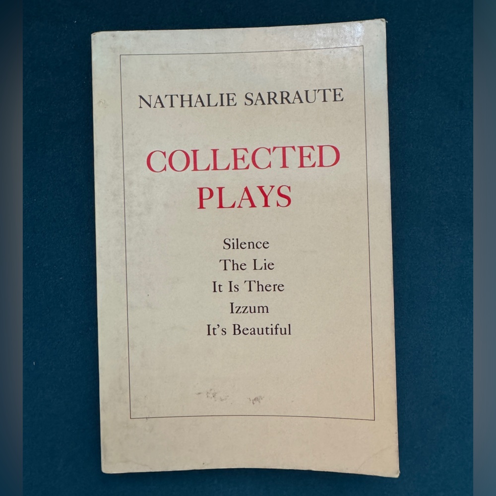 Collected Plays Nathalie Sarraute